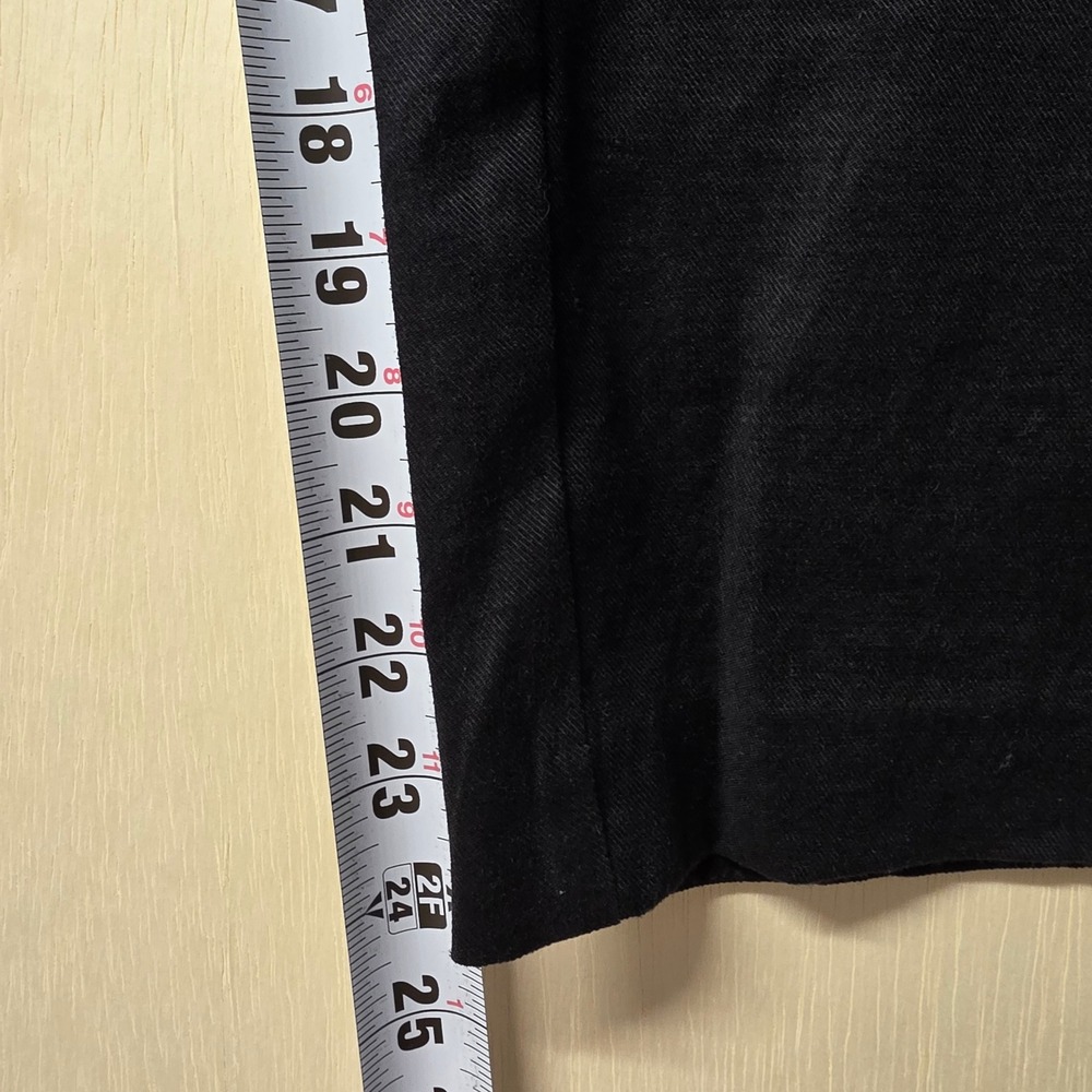 J. Jill Linen Stretch Straight Leg Pants Womens 14 Tall Black Trousers RN 97641 - Picture 6 of 15